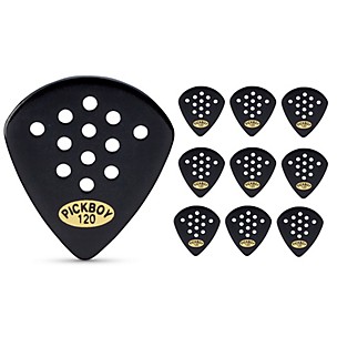 Pick Boy Pos-a-Grip Black Cellulose Jazz Guitar Picks