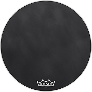 Remo Powermax Black Suede Crimplock Bass Drum Head