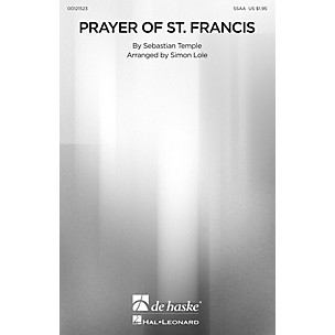 De Haske Music Prayer of St. Francis SSAA arranged by Simon Lole