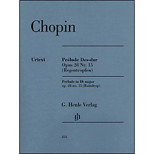G. Henle Verlag Prelude D Flat Major Op. 28. No. 15 (Raindrop) Piano By Chopin