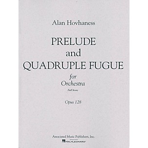 Associated Prelude & Quadruple Fugue, Op. 128 (Full Score) Study Score Series Composed by Alan Hovhaness