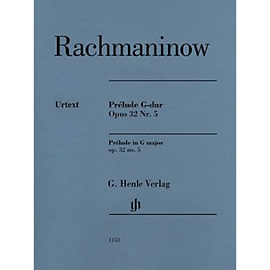 G. Henle Verlag Prelude in G Major Op. 32 No. 5 Henle Music Folio by Rachmaninoff Edited by Dominik Rahmer (Advanced)