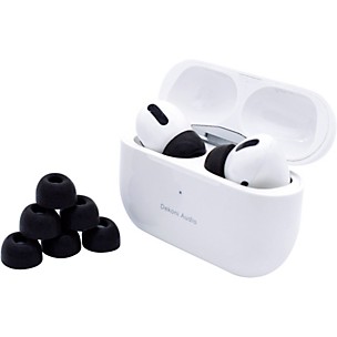 Dekoni Audio Premium Airpods Pro Memory Foam Isolation Earphone Tips black - Sample 3 Pack (SM, MED, LRG)