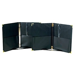 Marlo Plastics Premium Concert Choral Folder 9-1/4 x 12 with 3-ring binder - Black
