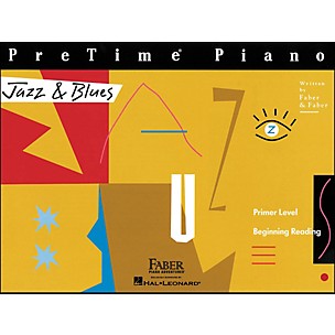 Faber Piano Adventures Pretime Piano Jazz & Blues Book Primer Level Beginning Reading - Faber Piano