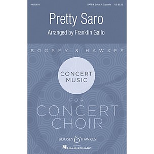 Boosey and Hawkes Pretty Saro SATB a cappella arranged by Franklin Gallo