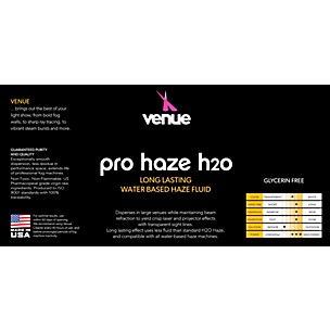 Venue Pro Long Lasting Water Haze Fluid 5 Gallon