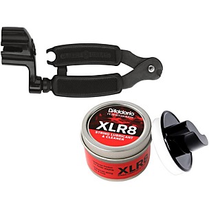 D'Addario Pro-Winder/Cutter & XLR8 String Lubricant/Cleaner Kit