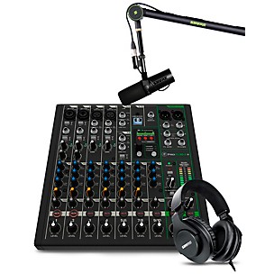 Mackie ProFX10v3+ Content Creator Bundle With SM7dB Microphone and SRH440A Headphones