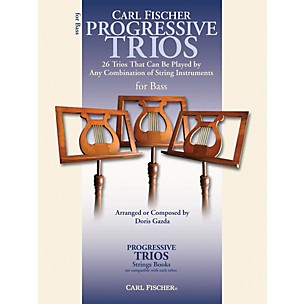 Carl Fischer Progressive Trios for Strings - String Bass Book