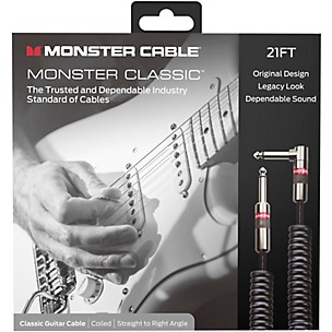 Monster Cable Prolink Monster Classic Pro Audio Instrument Cable, Coiled