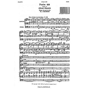 Novello Psalm 150 SATB Composed by Cesar Franck Arranged by H.A. Chambers