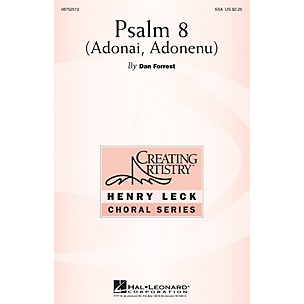 Hal Leonard Psalm 8 (Adonai, Adonenu) SSA composed by Dan Forrest