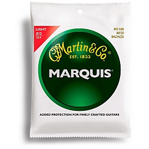 Martin QAREGR1 M1100 Marquis 80/20 Bronze Light Acoustic Guitar Strings update 122118
