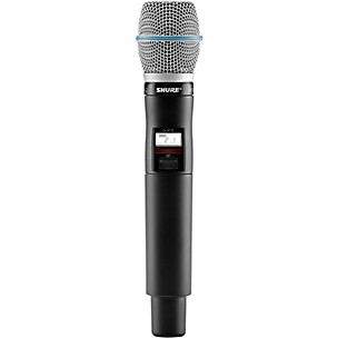 Shure QLXD2/BETA87C Wireless Handheld Microphone Transmitter With Interchangeable BETA 87C Microphone Capsule