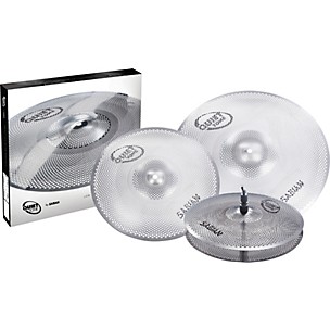 SABIAN QTPC502 Quiet Tone Practice Cymbal Set, 13"/14"/18"