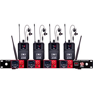 Galaxy Audio Quad UHF Wireless In-Ear Monitor Band System 506-524MHz