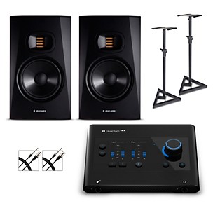 PreSonus Quantum ES2 Audio Interface With Adam Audio T Series Studio Monitor Pair (Cables & Stands Included) -