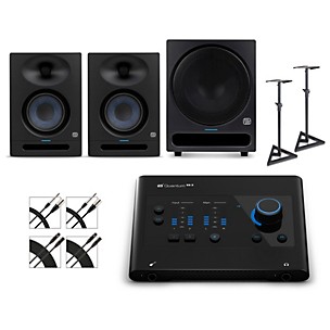 PreSonus Quantum ES2 Audio Interface With Eris 2nd Gen Studio Monitor Pair & Pro Sub10 (Cables & Stands Included)
