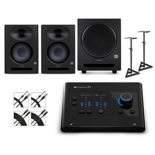 PreSonus Quantum ES2 Audio Interface With Eris 2nd Gen Studio Monitor Pair & SUB8BT (Cables & Stands Included)