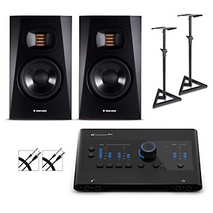 PreSonus Quantum ES4 Audio Interface with Adam Audio T Series Studio Monitor Pair (Cables & Stands Included)