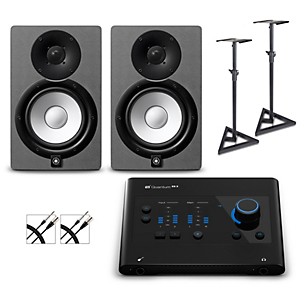 PreSonus Quantum ES4 Audio Interface with Yamaha HS Series Studio Monitor Pair (Cables & Stands Included)