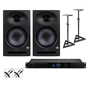 PreSonus Quantum HD8 Audio Interface with Eris 2nd Gen Studio Monitor Pair (Stands & Cables Included)