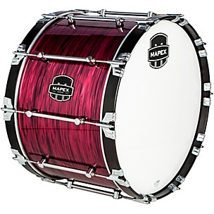 Mapex Quantum Mark II Drums on Demand Series Burgundy Ripple Bass Drum