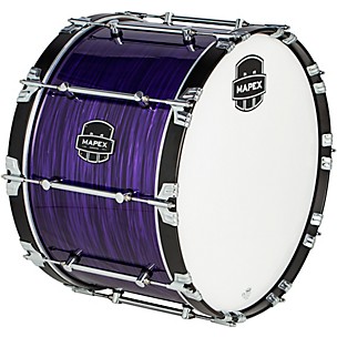 Mapex Quantum Mark II Drums on Demand Series Purple Ripple Bass Drum