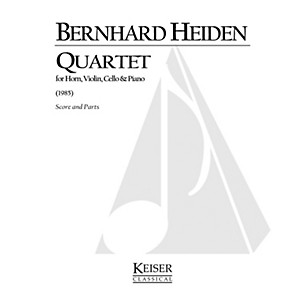 Lauren Keiser Music Publishing Quartet for Horn and Piano Trio LKM Music Series Composed by Bernhard Heiden