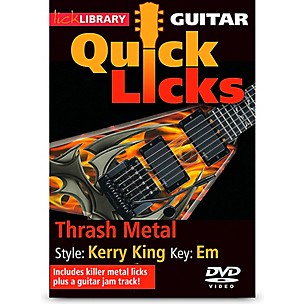 Hal Leonard Quick Licks Kerry King Thrash Metal DVD