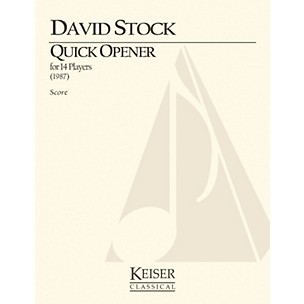 Lauren Keiser Music Publishing Quick Opener (for 14 Players Full Score) LKM Music Series by David Stock