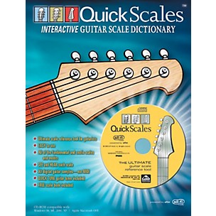 Alfred Quick Scales Interactive Guitar Scale Dictionary Book with CD-ROM