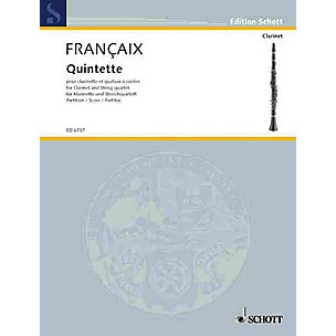 Schott Music Quintet (Score) Schott Series Composed by Jean Françaix