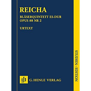 G. Henle Verlag Quintet for Wind Instruments in E-flat Major, Op. 88 No. 2 Henle Study Scores by Reicha Edited by Wiese