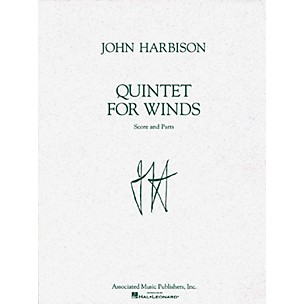 Associated Quintet for Winds (Score and Parts) Woodwind Ensemble Series Composed by John Harbison