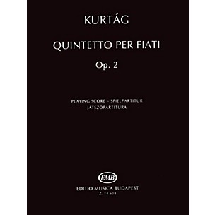 Editio Musica Budapest Quintetto per Fiati, Op. 2 (Revised Edition Woodwind Quintet Playing Score) EMB Series by György Kurtág
