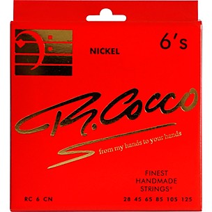 Richard Cocco RC6CN 6-String Nickel Electric Bass Guitar Strings