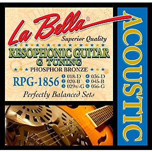LaBella RPG G Tuning Phosphor Bronze Resophonic Guitar Strings