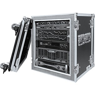 Road Ready RR12UADSW 12U Deluxe Shock Mount Amplifier Rack Case