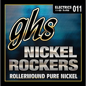 GHS R+RM Nickel Rockers Pure Nickle Rollerwound Electric Guitar Strings - Medium