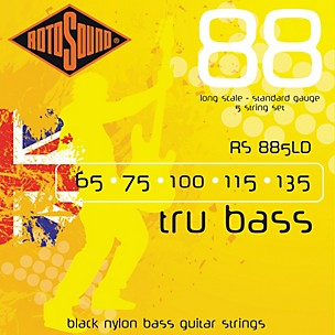 Rotosound RS885LD Trubass Black Nylon Flatwound Strings