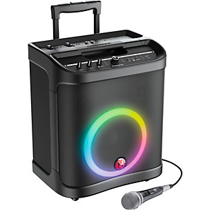 Harbinger RT100 RoadTrip Series Mobile Sound System With Lights, Microphone & Battery Power