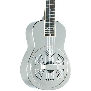 Recording King RU-998 Metal Body Resonator Ukulele Nickel-Plated