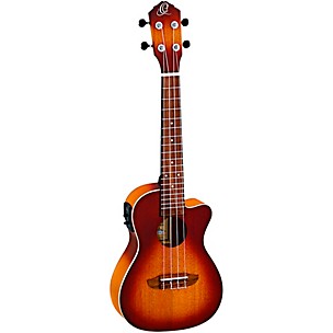 Ortega RUDAWN Earth Series Concert Ukulele Transparent Tequila Sunburst