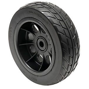 Rock N Roller RWHLO10X3BK 10"x3" R-Trac Wheel for R10, R12 Carts, Black Hub 2-Pack