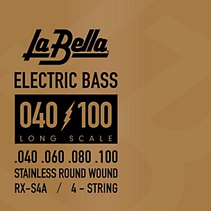 LaBella RX Series Stainless Steel 4-String Electric Bass Strings