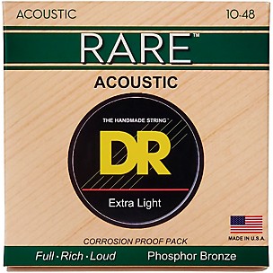 DR Strings Rare Phosphor Bronze Lite Acoustic Guitar Strings