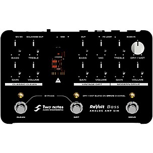 Two Notes Audio Engineering ReVolt 3-Channel All-Analog Bass Simulator and DI Pedal