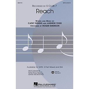 Hal Leonard Reach SATB by S Club 7 arranged by Roger Emerson